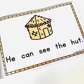 Differentiated -ut Word Family Emergent Readers, image 2