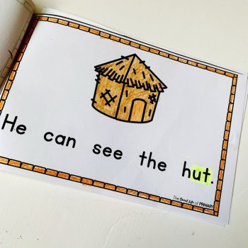 Differentiated -ut Word Family Emergent Readers, image 3