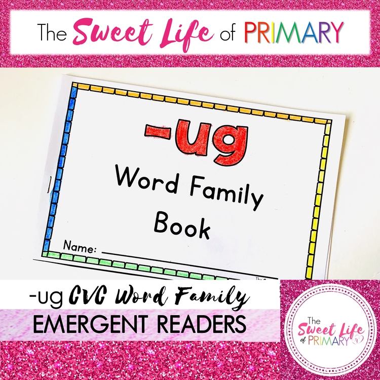 Differentiated -ug Word Family Emergent Readers