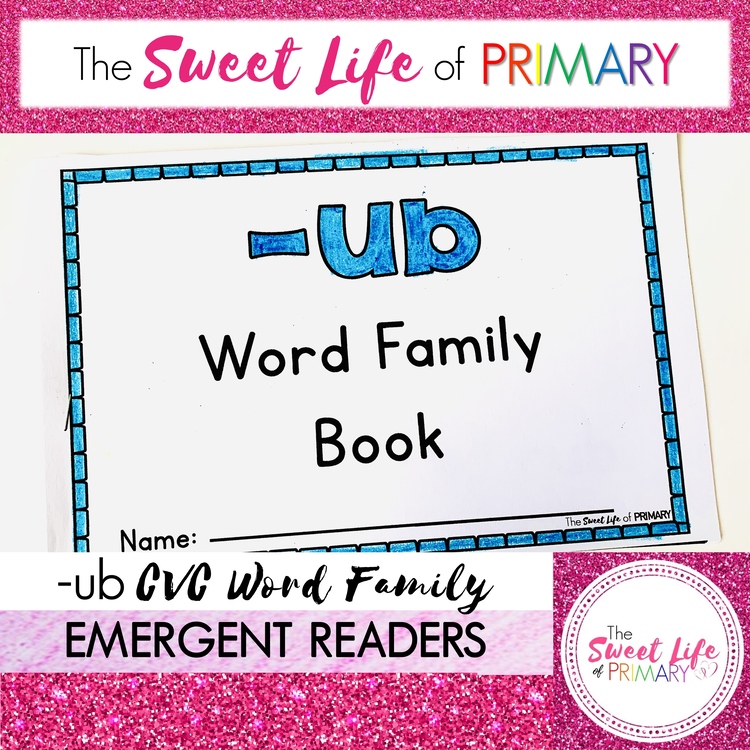 Differientiated -ub Word Family Emergent Readers