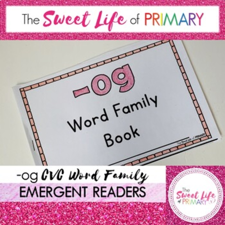 Differentiated -og Word Family Emergent Reader