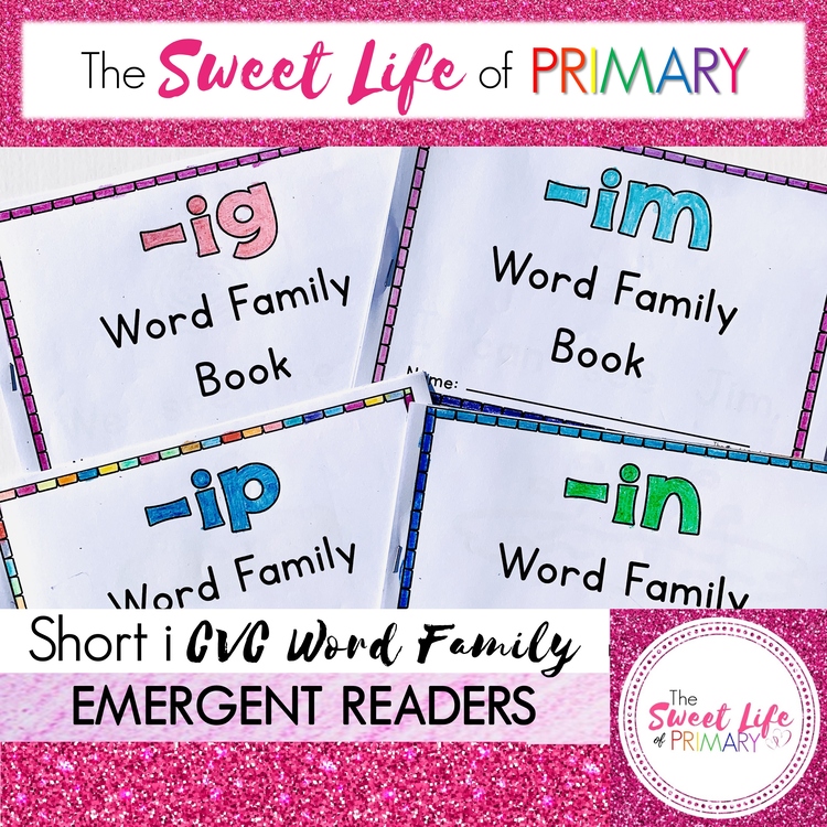 Short i CVC Word Family Emergent Readers Bundle