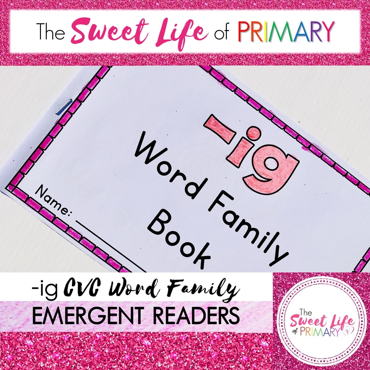 Differentiated -ig Word Family Emergent Readers