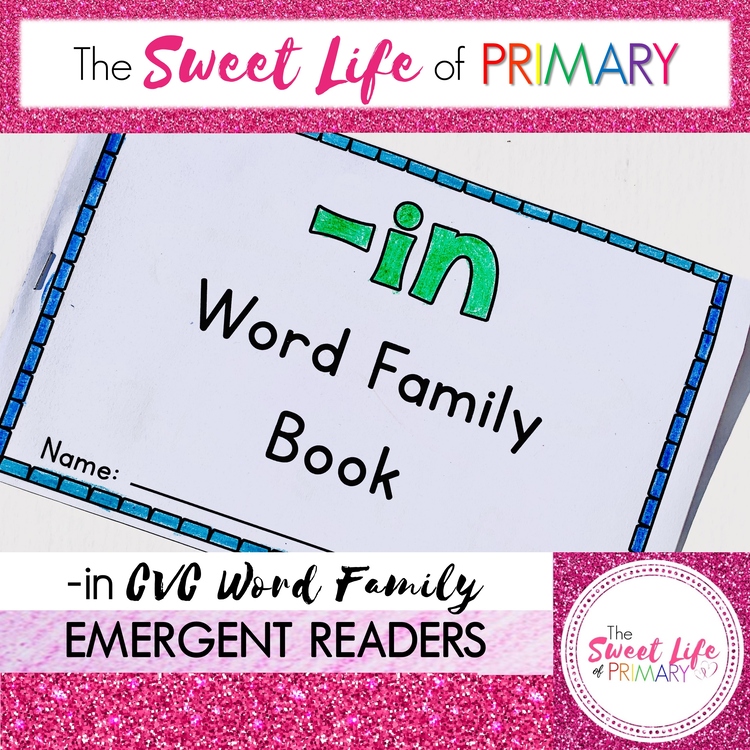 Differentiated -in Word Family Emergent Readers