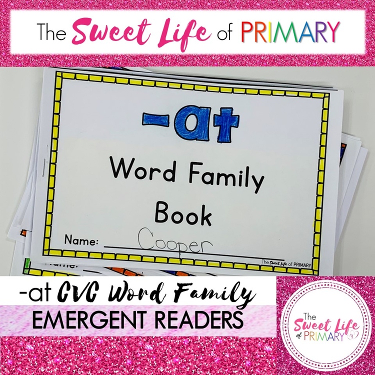 Differentiated -at Word Family Emergent Readers