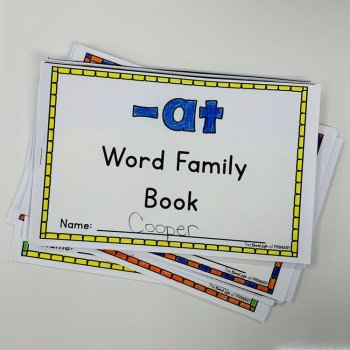 Differentiated -at Word Family Emergent Readers, image 2