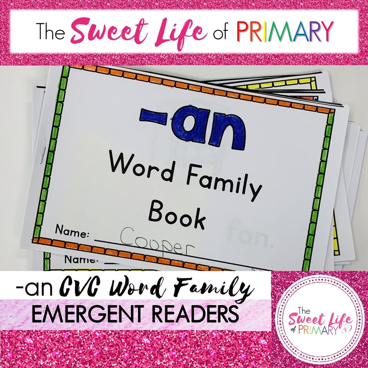 Differentiated -an Word Family Emergent Readers