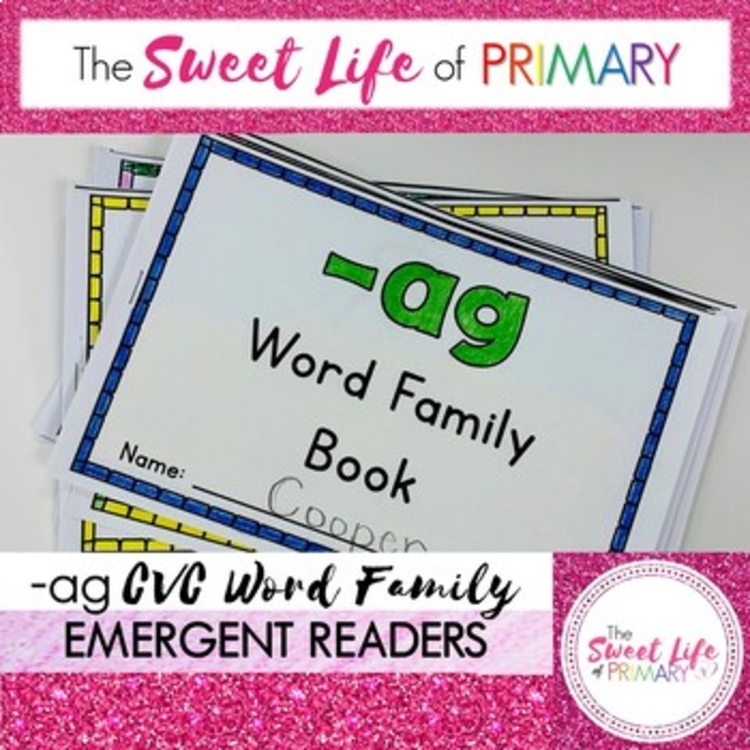 Differentiated -ag Word Family Emergent Readers