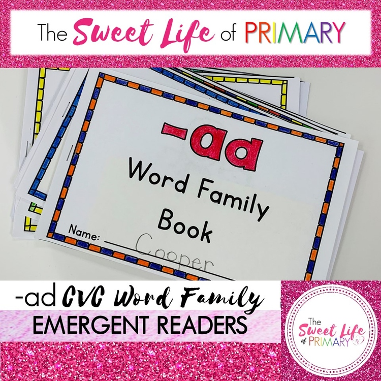 Differentiated -ad Word Family Emergent Readers