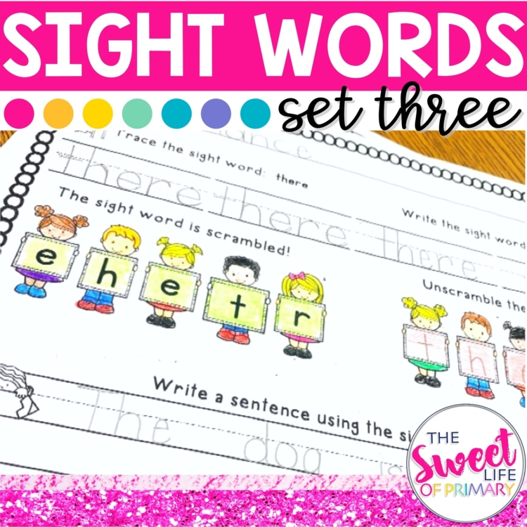 Sight Word Practice Set 3