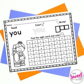 Sight Word Practice Set 3, image 4