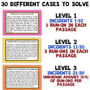 Run-On Sentences Grammar Activity BUNDLE Fix Run-Ons in Texts: Grades 3-6, image 2