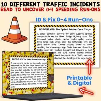 Run-On Sentences Grammar Activity Find & Fix Run-Ons in Texts LEVEL 3 Grades 3-5, image 2