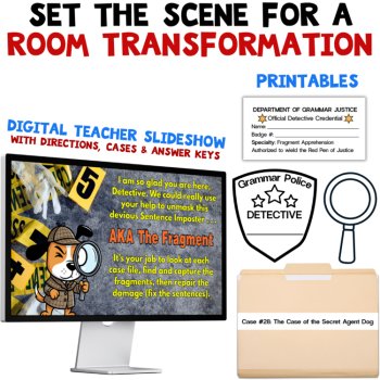 Sentence Fragments Grammar Activity BUNDLE Fix Fragments in Texts: Grades 3-6, image 4