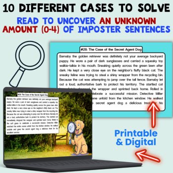 Sentence Fragments Grammar Activity Fix Fragments in Texts: LEVEL 3 Grades 3-5, image 2