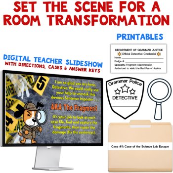 Sentence Fragments Grammar Activity Fix Fragments in Texts: LEVEL 2 Grades 3-5, image 4