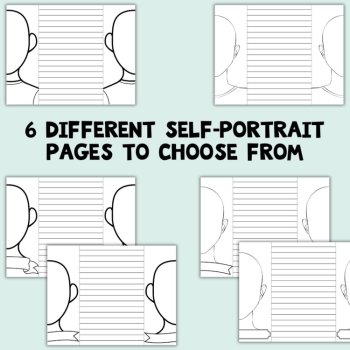 Self-Portrait All About Me Foldable Brochure Back to School Activity: Grades 3-5, image 2