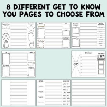 Self-Portrait All About Me Foldable Brochure Back to School Activity: Grades 3-5, image 4
