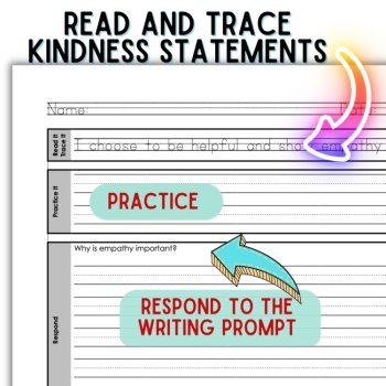 Yearlong Printing Penmanship Practice: 52 Weekly Affirmations & Writing Prompts, image 3