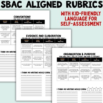 Narrative Writing Mini Performance Task ELA SBAC Test Prep Gr. 3-6: SPACE, image 4