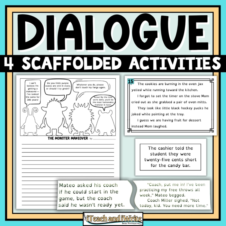 4 Dialogue Activities to Practice Punctuating Dialogue in 3-6 Narrative Writing