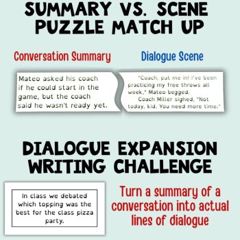 4 Dialogue Activities to Practice Punctuating Dialogue in 3-6 Narrative Writing, image 2