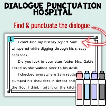4 Dialogue Activities to Practice Punctuating Dialogue in 3-6 Narrative Writing, image 3