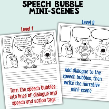 4 Dialogue Activities to Practice Punctuating Dialogue in 3-6 Narrative Writing, image 4