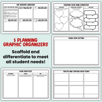 Narrative Writing Short Story Outlines: Creative Writing Storytelling Task Cards, image 3