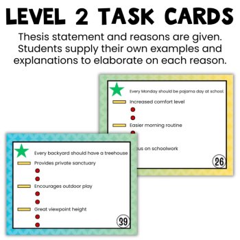 Persuasive Essay Outline Task Cards: Ready to Use Opinion Essay Outlines Gr. 4-6, image 3