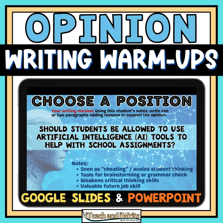 Opinion Writing Bell Ringer Warm-Ups: 50 Digital Persuasive Writing Activities