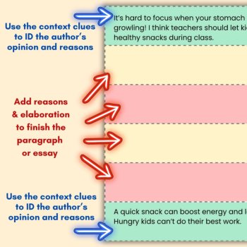 Opinion Writing Graphic Organizer Foldables For Adding Reasons and Elaboration, image 2