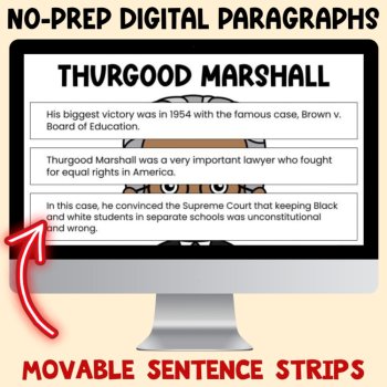 Black History Month Paragraph Puzzles to Improve Paragraph Writing Organization, image 4