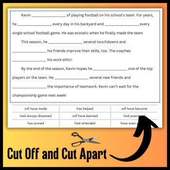 Perfect Tense Verbs Cloze Reading Activity Bundle: Hands-On & Digital Activities, image 3