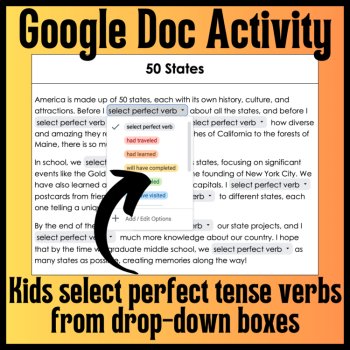 Perfect Tense Verbs Cloze Reading Activity Bundle: Hands-On & Digital Activities, image 4
