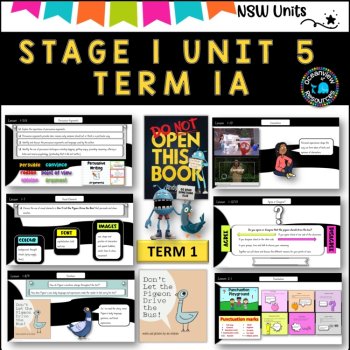 NSWDET Stage 1 English Unit 5 DON'T LET THE PIGEON DRIVE THE BUS Comp B TERM 1A, image 2