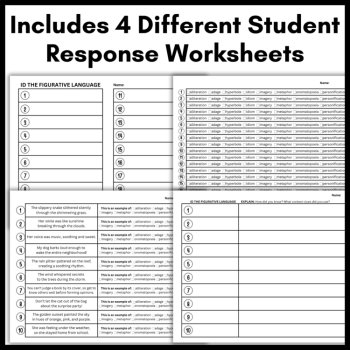Figurative Language Scoot Game Task Cards - Review & Test Prep: Print & Digital, image 3