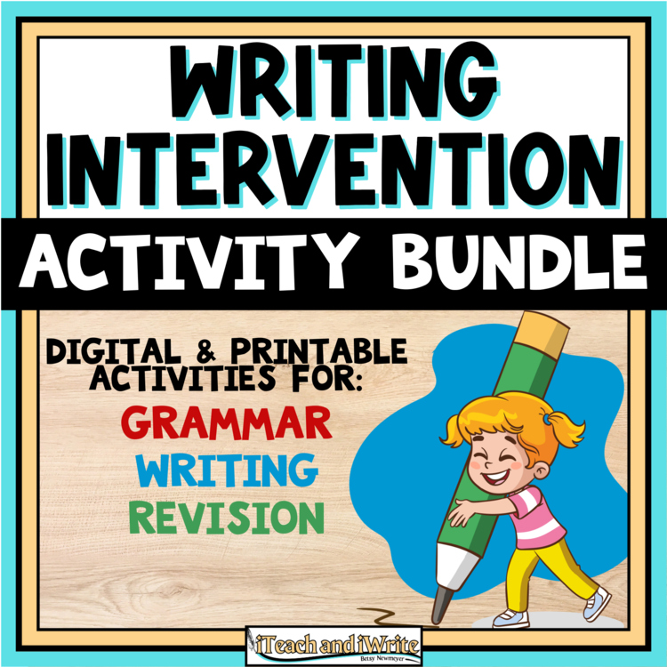 Reluctant Writers Activity Bundle: Engaging Activities for Writing Intervention