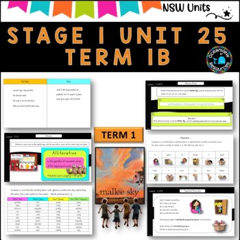 NSW DET Stage 1 English Unit 25 MALLEE SKY Component B TERM 1B symbol, imagery, image 4