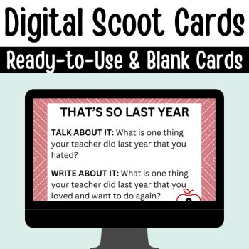 Back to School Scoot: Printable, Digital and Editable BTS Scoot Task Cards, image 2