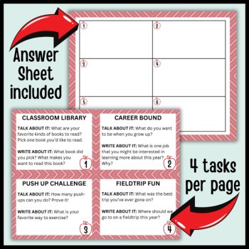 Back to School Scoot: Printable, Digital and Editable BTS Scoot Task Cards, image 3