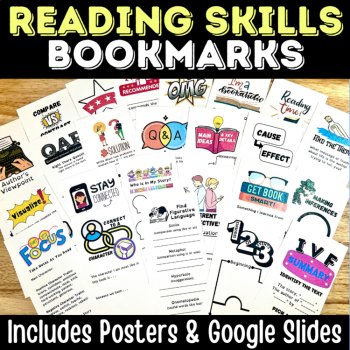 Book Activities Bundle: 42 Reading Response Graphic Organizers & 24 Bookmarks, image 3