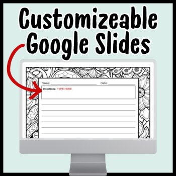 Back to School Writing Prompts: 15 Printable and Editable Digital Writing Paper, image 4