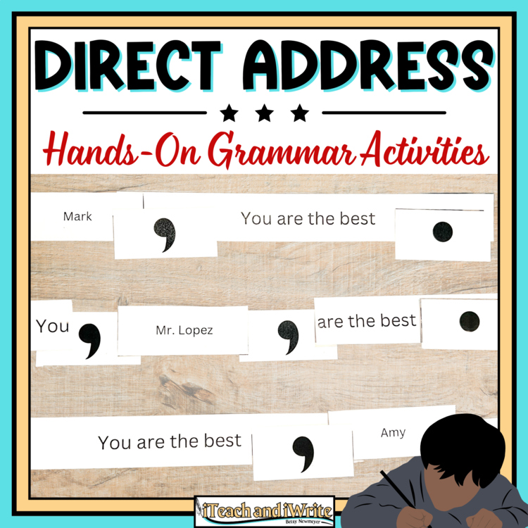 Direct Address Hands On Comma Rules Grammar Activities and Worksheets 5th grade