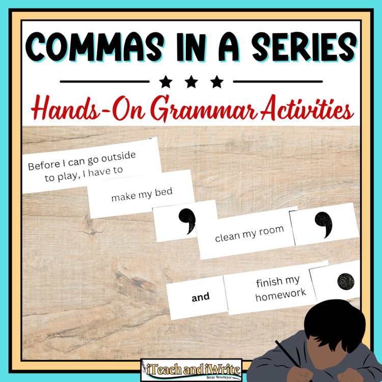 Commas in a Series Hands-On Comma Rules Punctuation Scoot Grammar Activity
