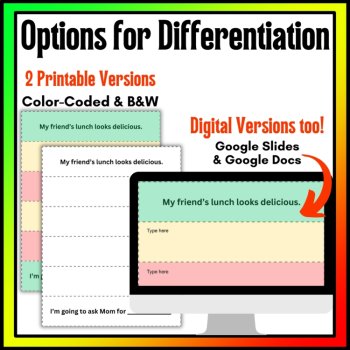Paragraph Writing Foldable Graphic Organizers For Adding Details and Elaboration, image 3