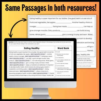 Appositive Phrases Cloze Reading Activity Bundle: Hands-On & Digital Activities, image 4