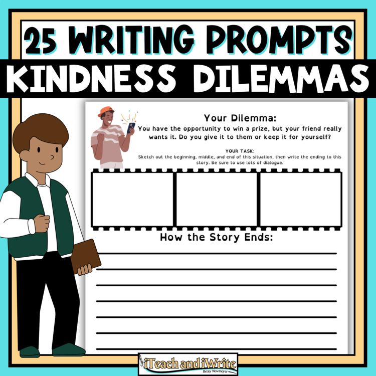 Social Dilemma Writing Prompts: Kindness Week Activities for Middle Schoolers