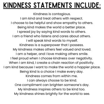 20 Kindness Week Cursive Penmanship Practice Handwriting Worksheets, image 4