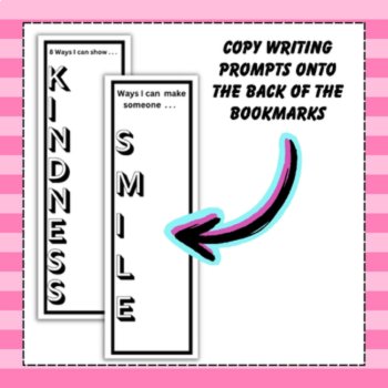 Random Acts of Kindness Week Bookmarks Elementary SEL Coloring Activity, image 3
